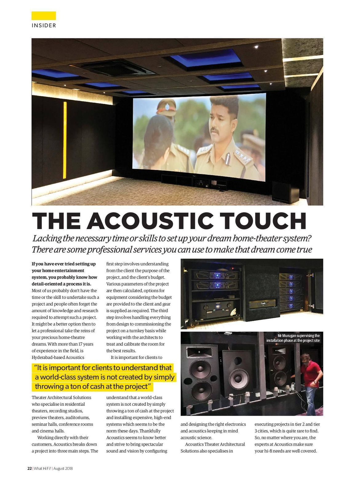 The Acoustic Touch Newspaper